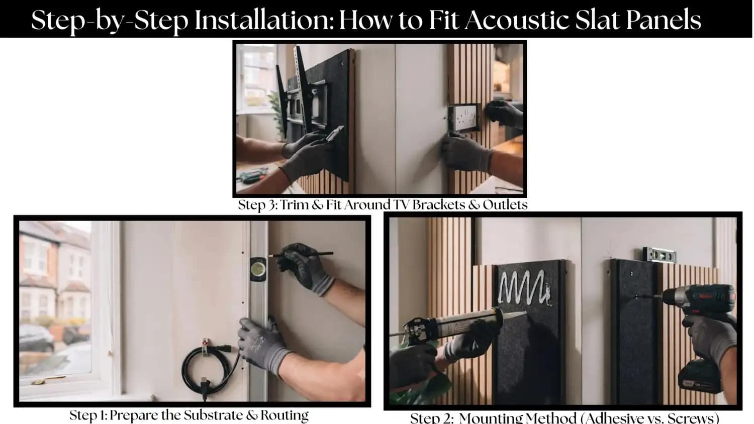 How to Fit Acoustic Slat Panels