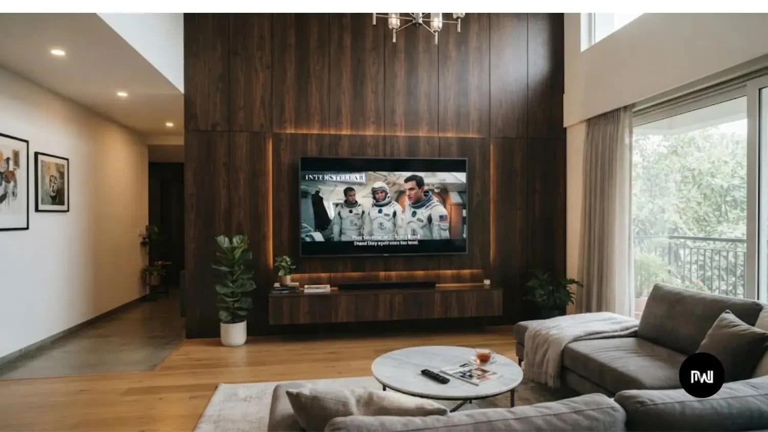 Floor-to-Ceiling Feature Wall