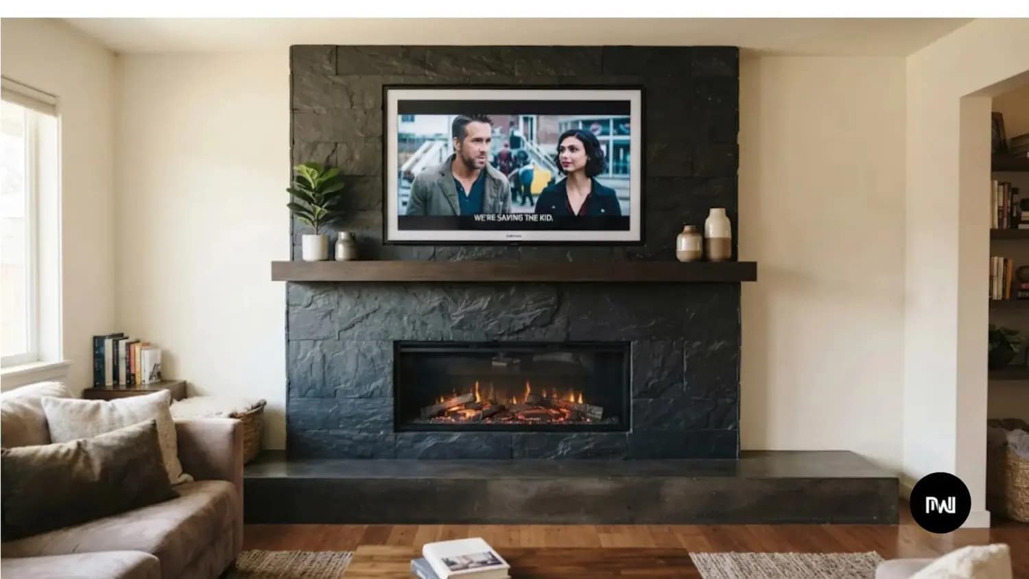 Recessed Fireplace Niche