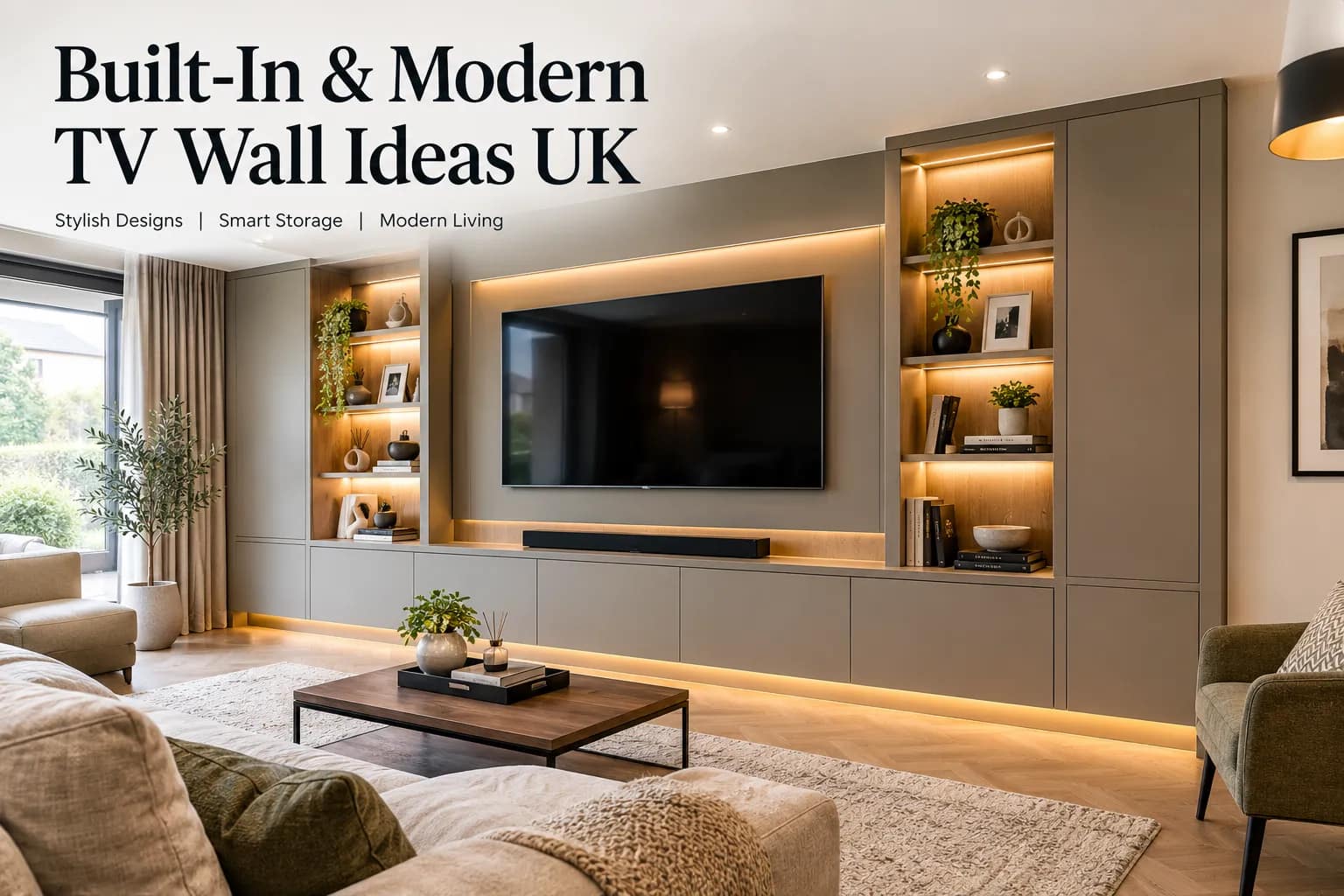 Built-In & Modern TV Wall Ideas UK