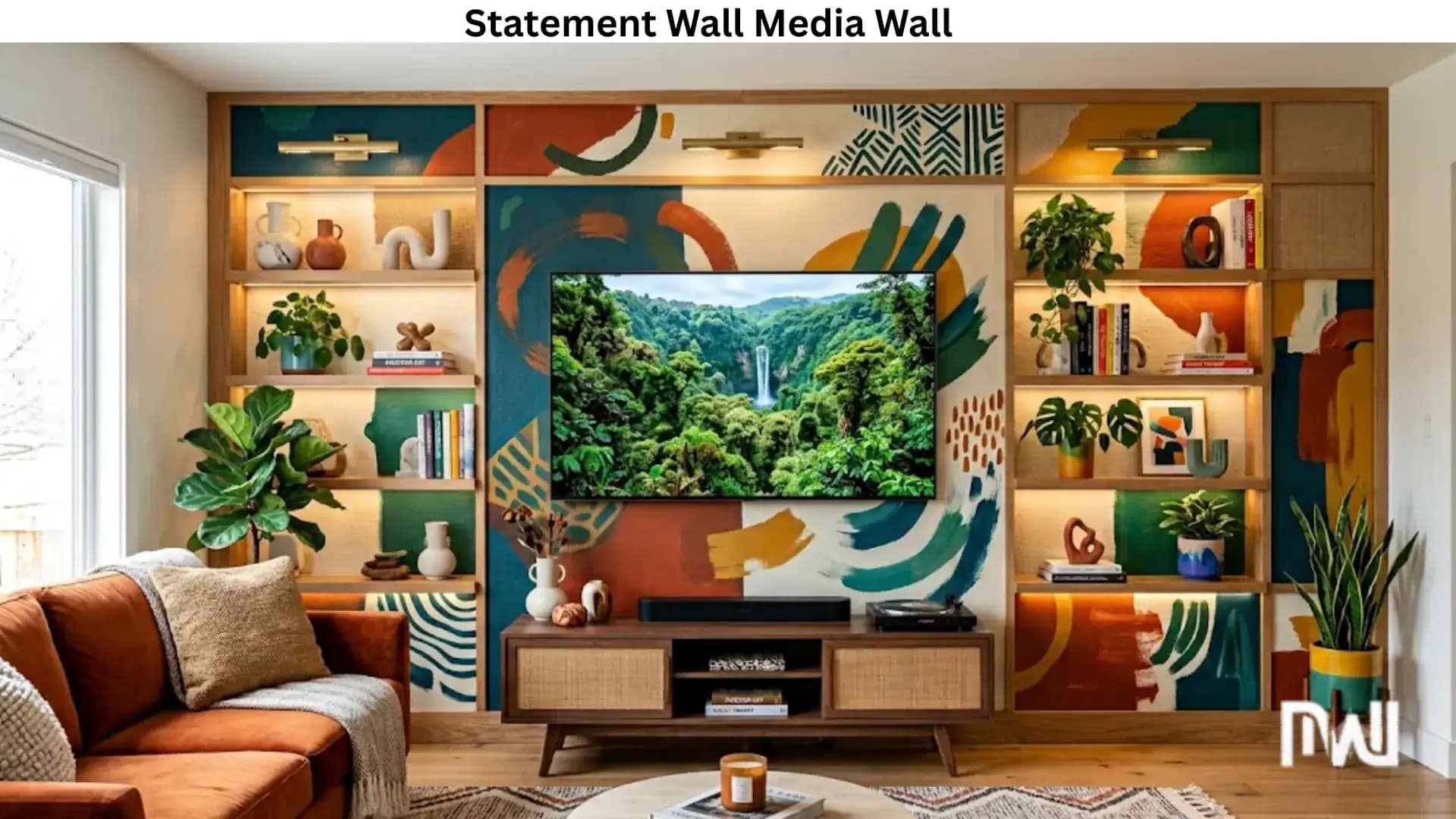 18. Statement Wall Media Wall