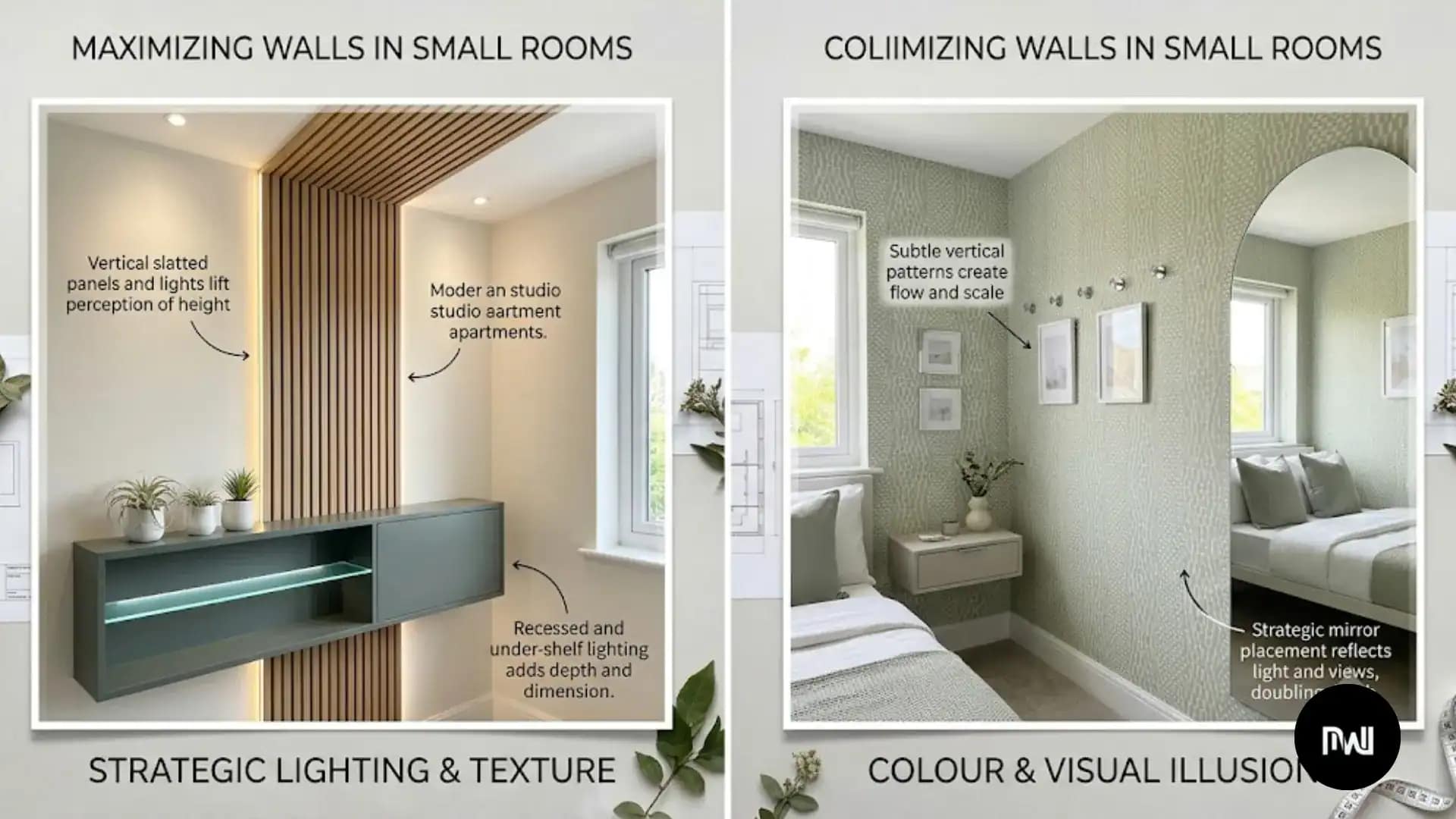 Lighting, Colour Schemes & Visual Tricks for Small Rooms