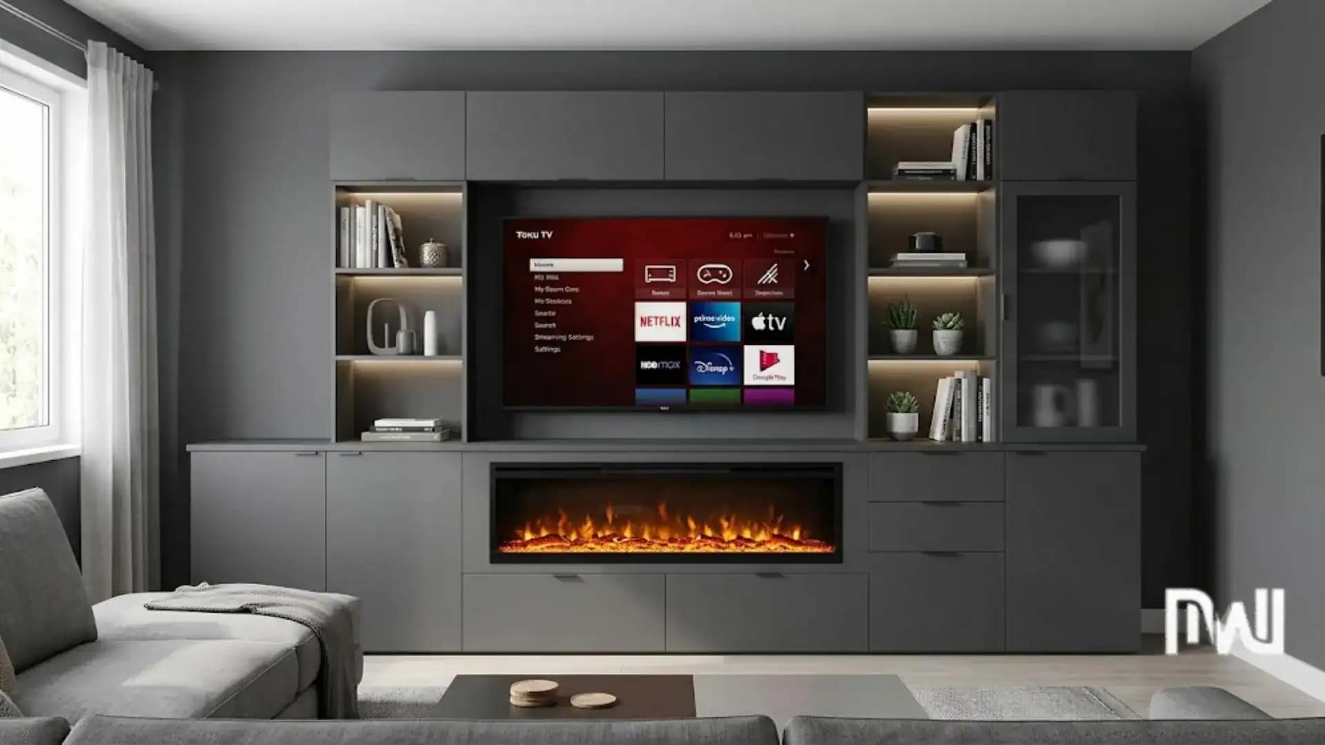 3-Smooth Painted Media Walls