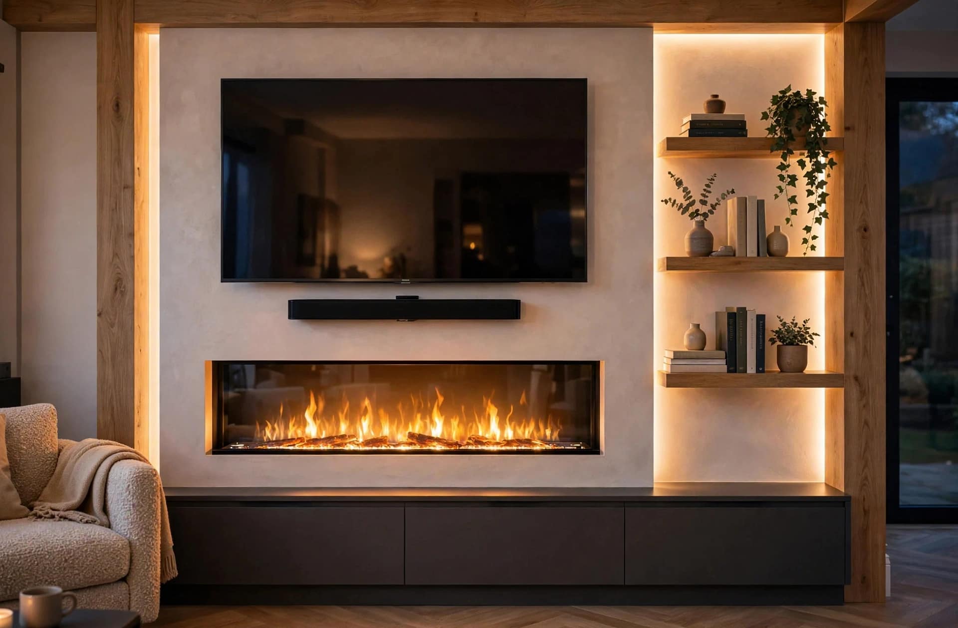 What Is an Electric Fire for a Media Wall