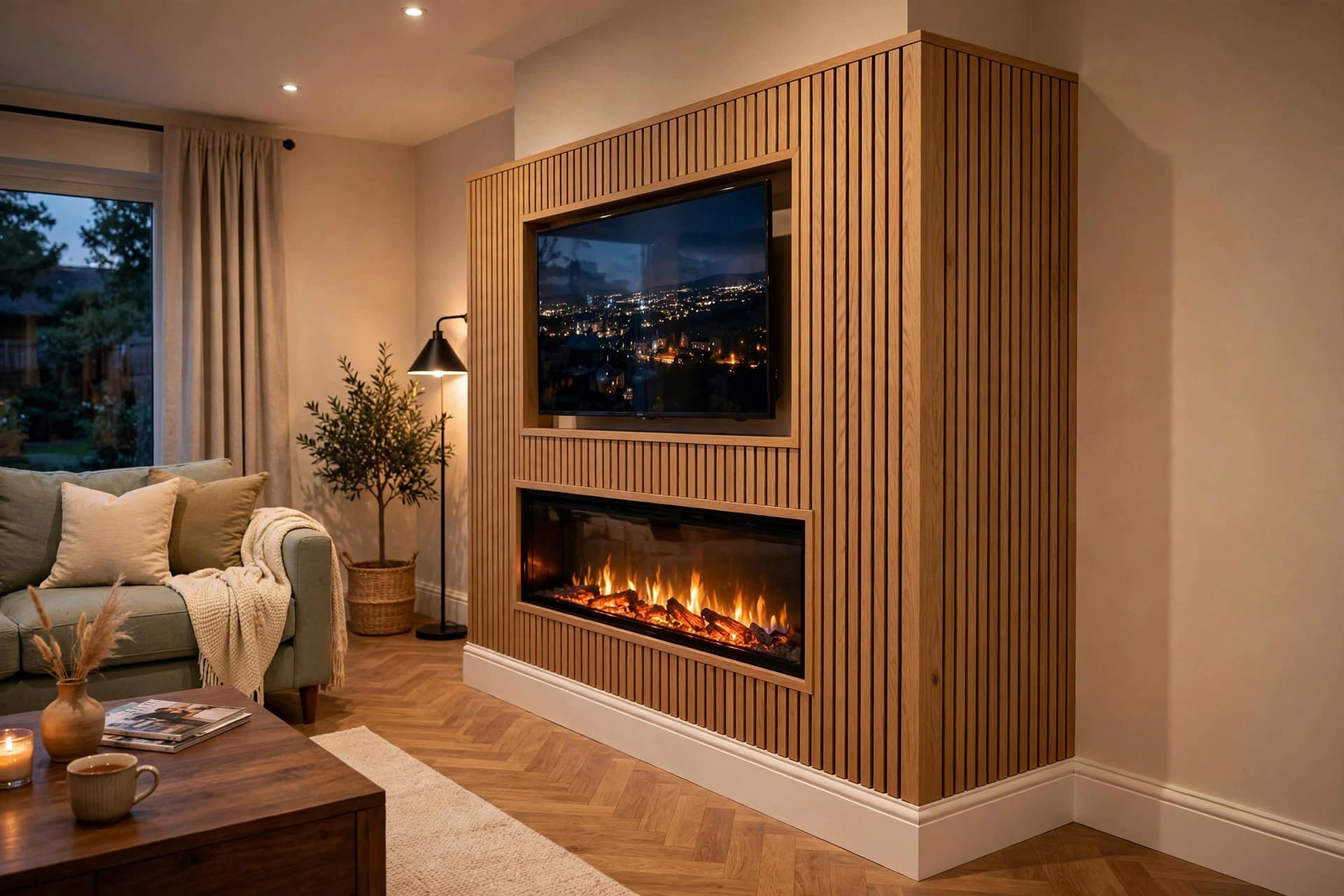 How Deep Should a Media Wall Be for an Electric Fire