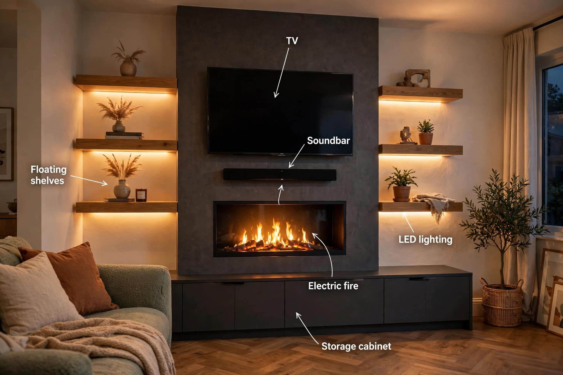What Is a Fireplace Wall With a TV