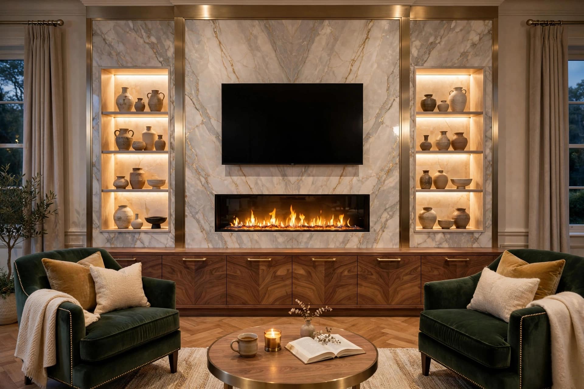 How to Make a Fireplace Wall Look Premium
